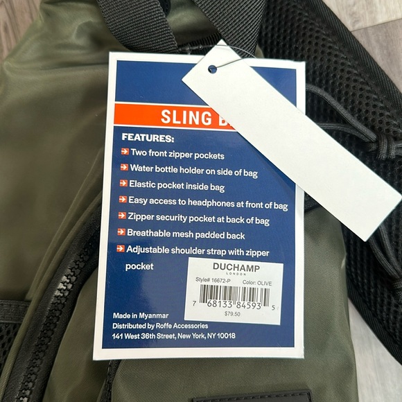 NWT Duchamp Unisex Sling bag - Picture 3 of 10